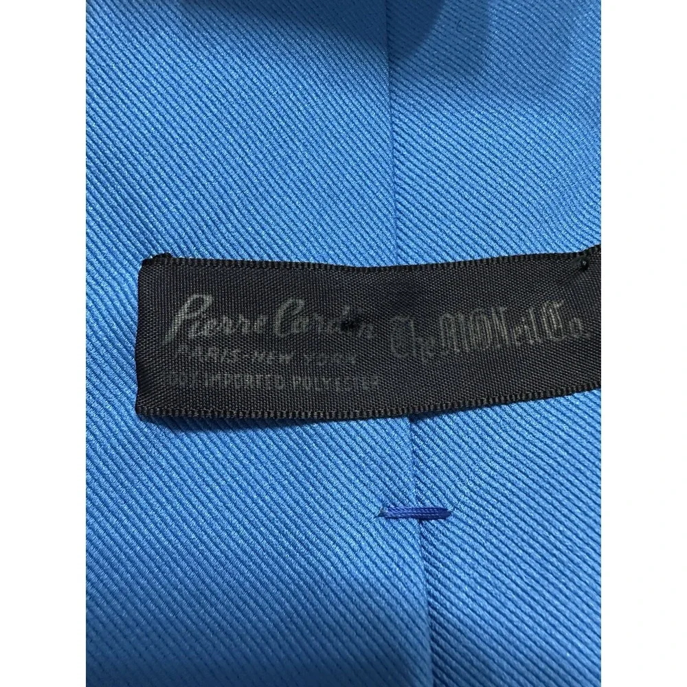 Vintage Pierre Cardin Paris New York Blue Men's Necktie Tie